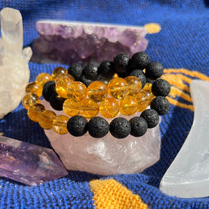Citrine aromatherapy bracelet