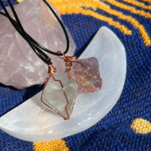 Load image into Gallery viewer, Rainbow fluorite wire wrapped pendant
