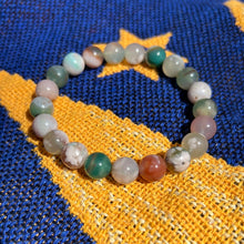 Load image into Gallery viewer, Flower agate bracelet
