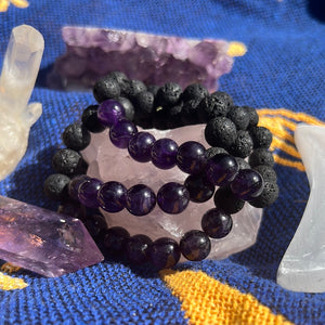 Amethyst aromatherapy bracelet