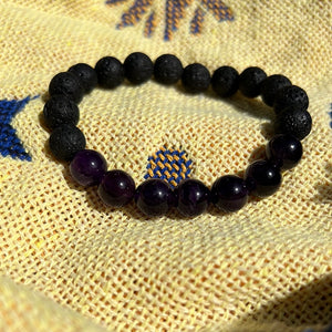 Amethyst aromatherapy bracelet