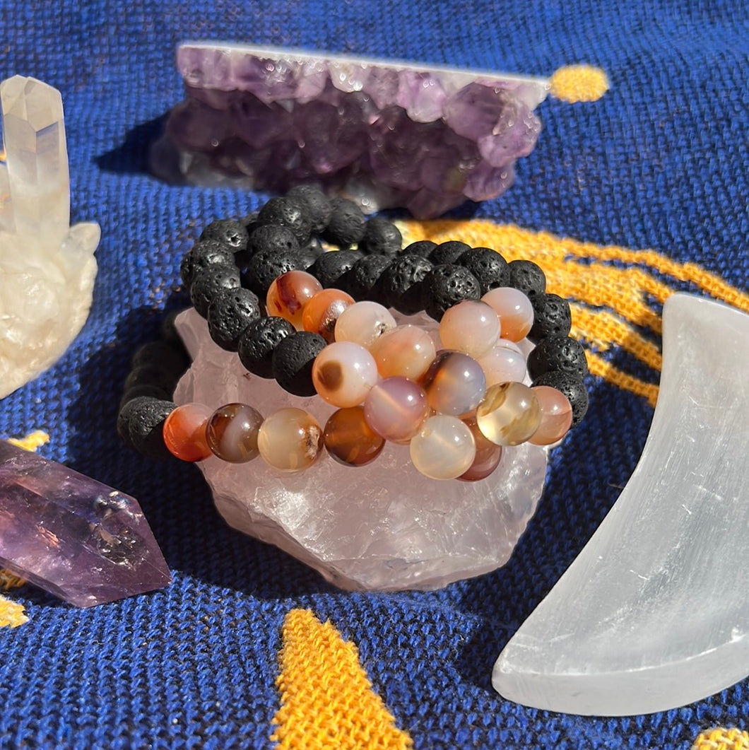 Carnelian aromatherapy bracelet